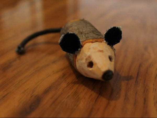 Делаем мышонка из дерева | Ярмарка Мастеров - ручная работа, handmade