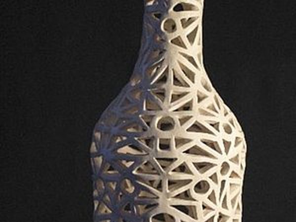 Ажурная бутыль | Ярмарка Мастеров - ручная работа, handmade