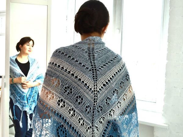 Аукцион — накидка из хлопка для уютных дачных посиделок. Экологичная шаль из 100% хлопка | Ярмарка Мастеров - ручная работа, handmade
