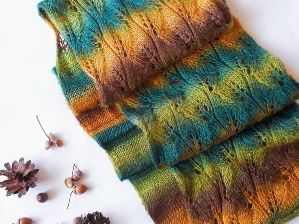 Вяжем спицами снуд в 2 оборота | Ярмарка Мастеров - ручная работа, handmade