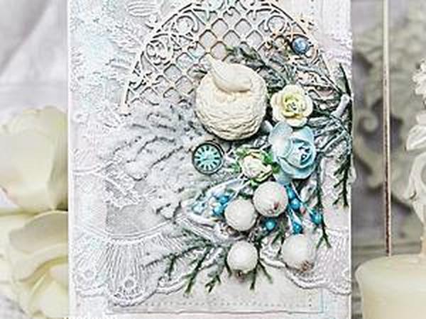 Видео мастер-класс по новогодней открытке | Ярмарка Мастеров - ручная работа, handmade