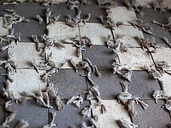 How to Make a Rug of Remains of Laminate and Cord | Livemaster - handmade