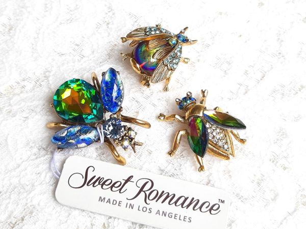 Видео. Броши Радужные Жучки,Sweet Romance,США | Ярмарка Мастеров - ручная работа, handmade