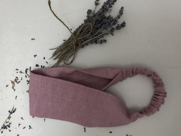 Летняя льняная повязка-бандана, описание пошива | Ярмарка Мастеров - ручная работа, handmade