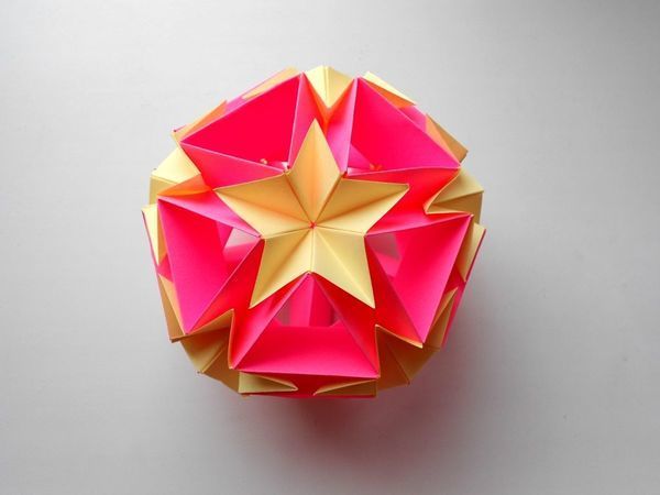 Мастерим кусудаму из бумаги | Ярмарка Мастеров - ручная работа, handmade