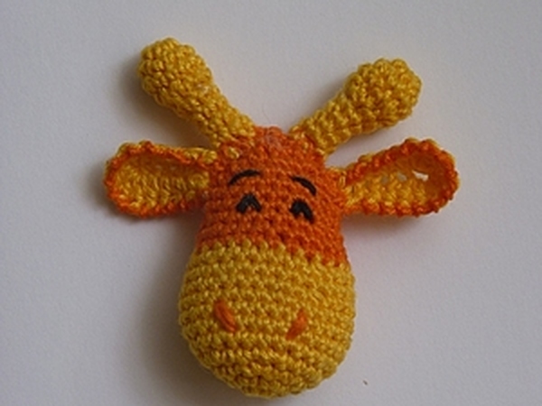 Вязание головы жирафика (игрушка для слингобус) | Ярмарка Мастеров - ручная работа, handmade
