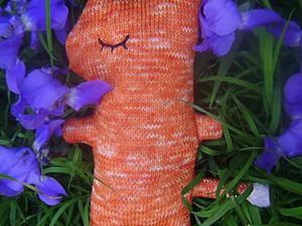 Лисичка-сплюшка примитив своими руками | Ярмарка Мастеров - ручная работа, handmade