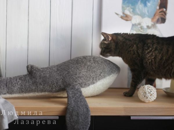 Handmade Whale Pillow Toy | Ярмарка Мастеров - ручная работа, handmade