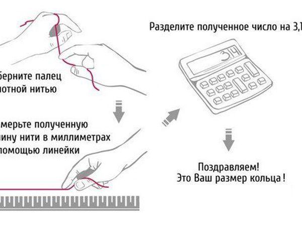 как померить размер кольца в домашних условиях | Дзен