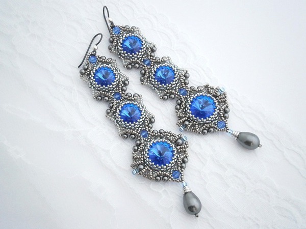 Серьги из бисера