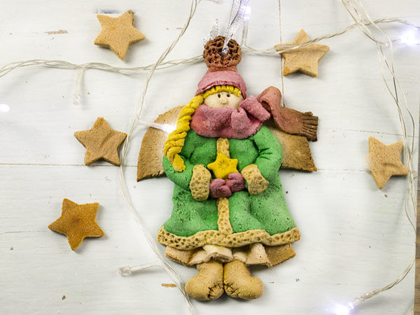 Лепим ангела из соленого теста | Ярмарка Мастеров - ручная работа, handmade