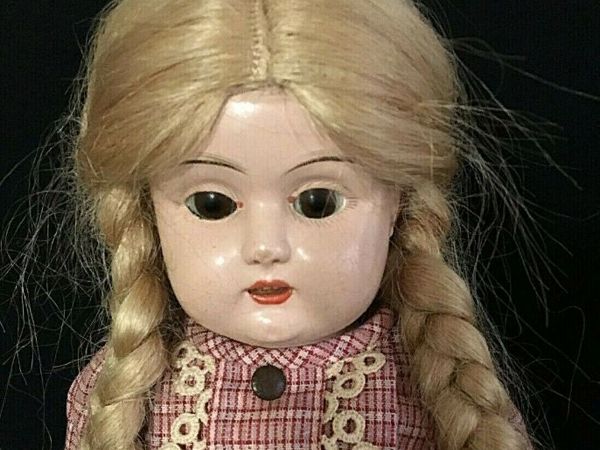 MINERVA Антикварная куколка с металлической головой | Ярмарка Мастеров - ручная работа, handmade