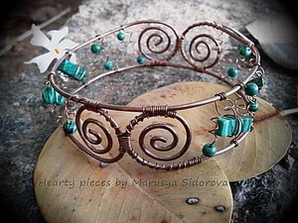 NEW!! Плетение из проволоки. Браслет | Ярмарка Мастеров - ручная работа, handmade