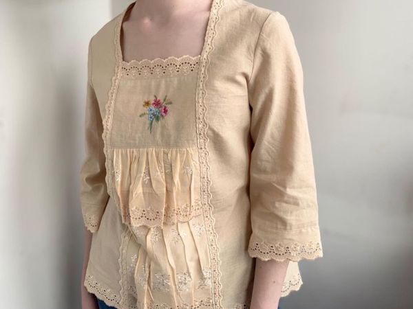 Романтика ХХ века — блуза с вышивкой | Ярмарка Мастеров - ручная работа, handmade