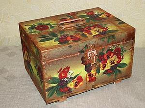 Новая жизнь старого сундука | Ярмарка Мастеров - ручная работа, handmade