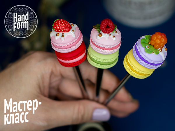 Создаем декор из полимерной глины: сладкая ложечка Macarons | Ярмарка Мастеров - ручная работа, handmade