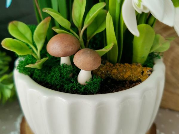 Делаем грибы из полимерной глины | Ярмарка Мастеров - ручная работа, handmade
