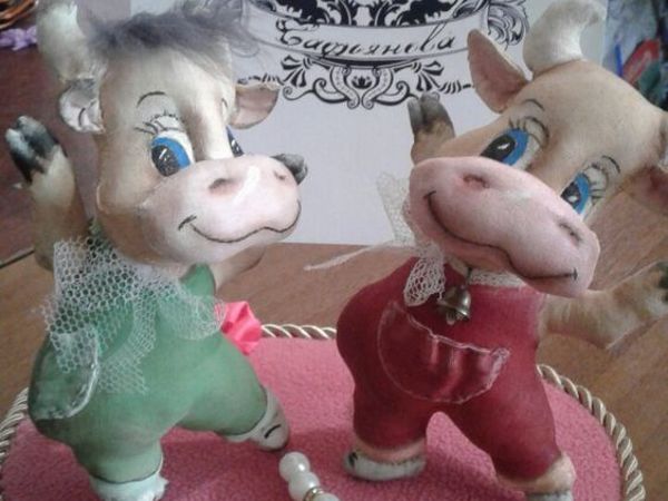 Создаем текстильного бычка. Часть 1 | Ярмарка Мастеров - ручная работа, handmade
