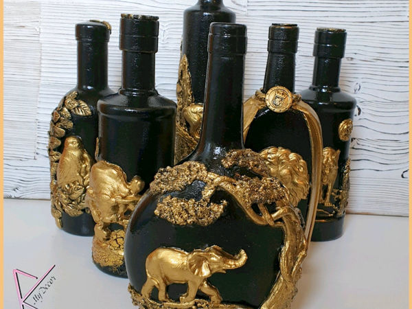 Новая серия бутылок | Ярмарка Мастеров - ручная работа, handmade