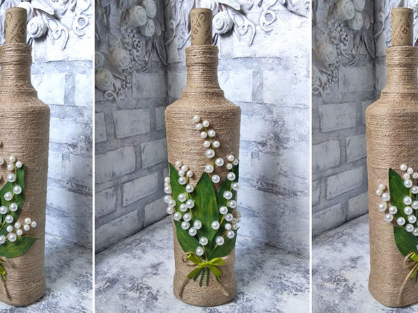 Video Tutorial: Magnificent Bottle Decor with your own Hands | Livemaster - handmade