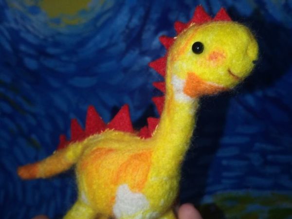 Валяный дракоша из шерсти | Ярмарка Мастеров - ручная работа, handmade