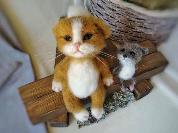 Кот мартовский с другом | Ярмарка Мастеров - ручная работа, handmade