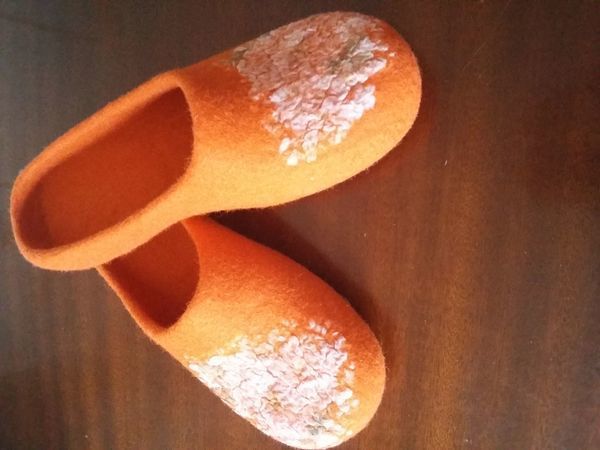 тапочки валяные | Ярмарка Мастеров - ручная работа, handmade