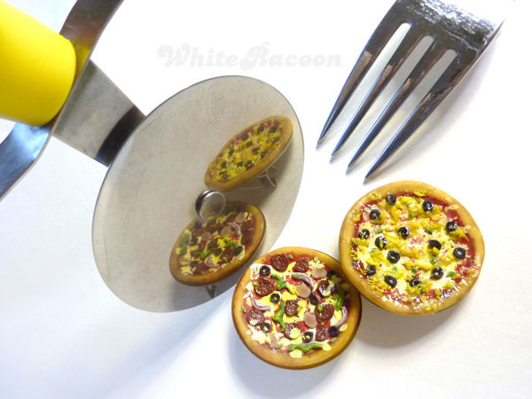 Новинка: брошка пицца | Ярмарка Мастеров - ручная работа, handmade