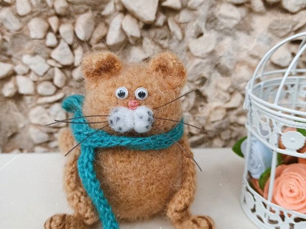 Вяжем кота крючком | Ярмарка Мастеров - ручная работа, handmade