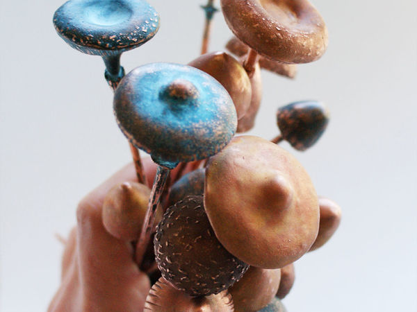 Медные шпильки грибы | Ярмарка Мастеров - ручная работа, handmade