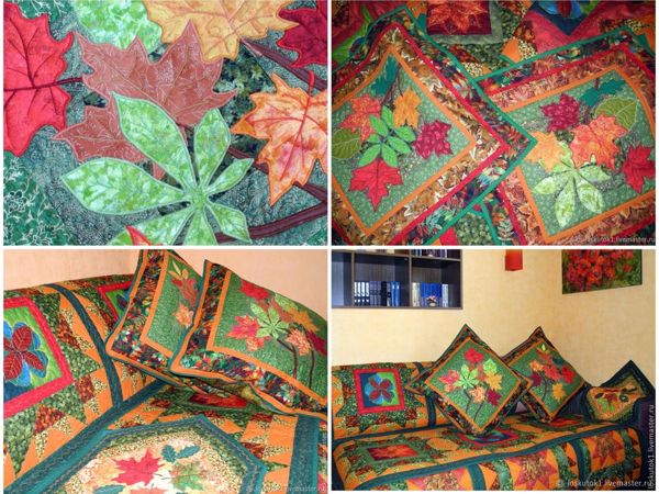 Покрывало пэчворк «Осень» | Ярмарка Мастеров - ручная работа, handmade