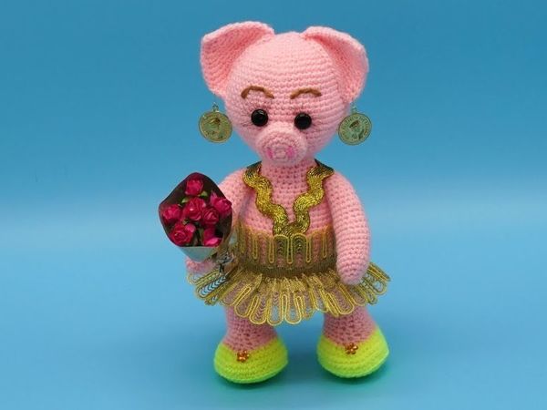 Вяжем поросенка крючком. Часть 2 | Ярмарка Мастеров - ручная работа, handmade