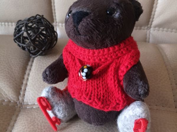 Коньки для медвежонка | Ярмарка Мастеров - ручная работа, handmade