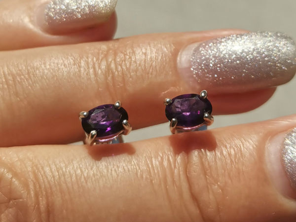 Видео серег с аметистом | Ярмарка Мастеров - ручная работа, handmade