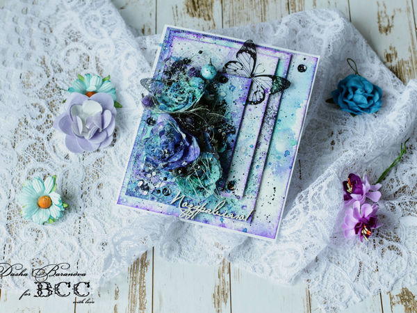 Создаем Mixed Media фон для скрапбукинга с нуля | Ярмарка Мастеров - ручная работа, handmade