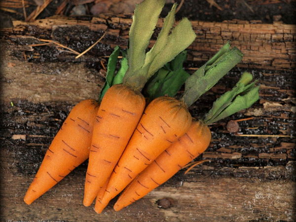 Новогодний декор своими руками для дома: шьем морковку | Ярмарка Мастеров - ручная работа, handmade