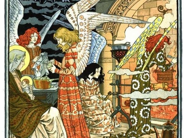 Ангелы хлопочут, помогают — ведь ребенок родился! | Ярмарка Мастеров - ручная работа, handmade