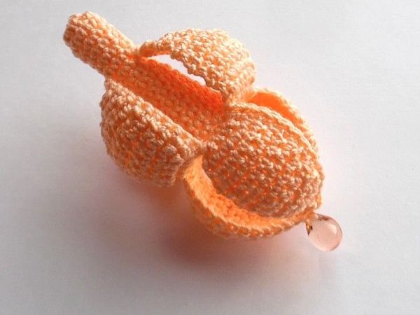 Вяжем цветок-подвеску с бусиной-каплей | Ярмарка Мастеров - ручная работа, handmade Вяжем цветок-подвеску с бусиной-каплей | Ярмарка Мастеров - ручная работа, handmade