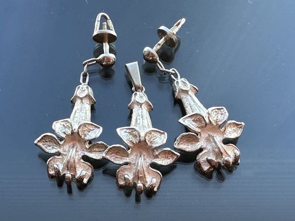 Комплект из серебра Колокольчики | Ярмарка Мастеров - ручная работа, handmade
