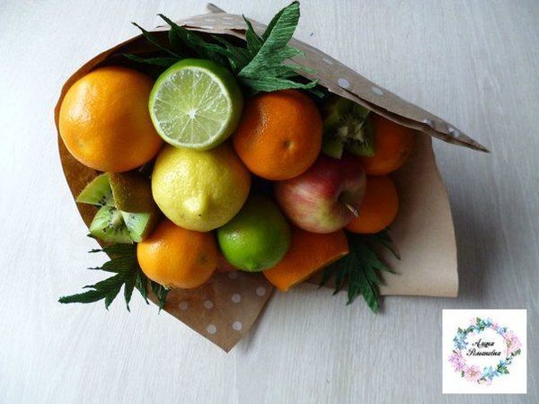 Букет из фруктов своими руками: инструкция для начинающих | азинский.рф