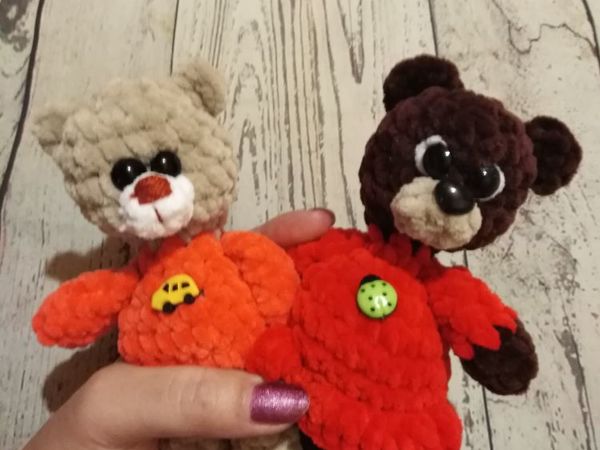 Мастер-класс по вязанию крючком Мишутки | Ярмарка Мастеров - ручная работа, handmade