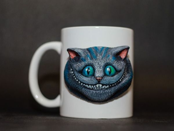 Лепим Чеширского Кота из полимерной глины | Ярмарка Мастеров - ручная работа, handmade