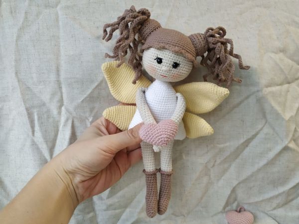 Как связать крючком маленькое сердце для куклы | Ярмарка Мастеров - ручная работа, handmade