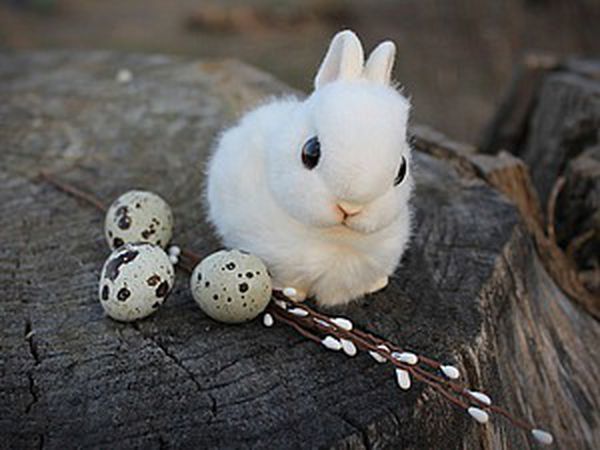 Cool DIY: Fluffy Snow-White Easter Rabbit | Livemaster - handmade
