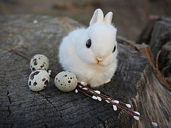 Cool DIY: Fluffy Snow-White Easter Rabbit | Ярмарка Мастеров - ручная работа, handmade