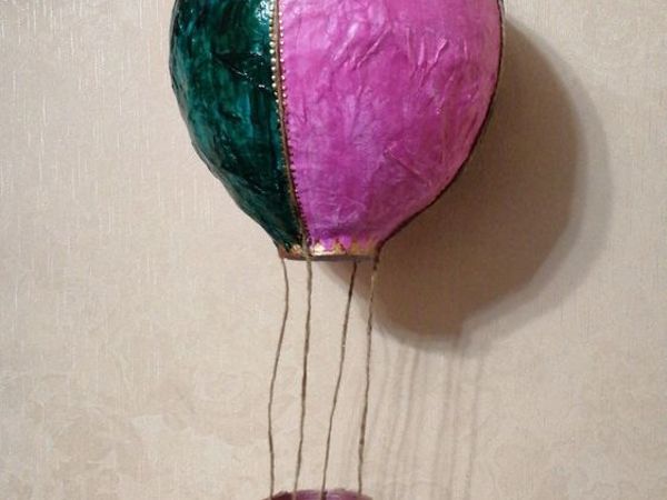 Декоративный воздушный шар с корзиной | Воздушный шар, Поделки, Осенние поделки своими руками