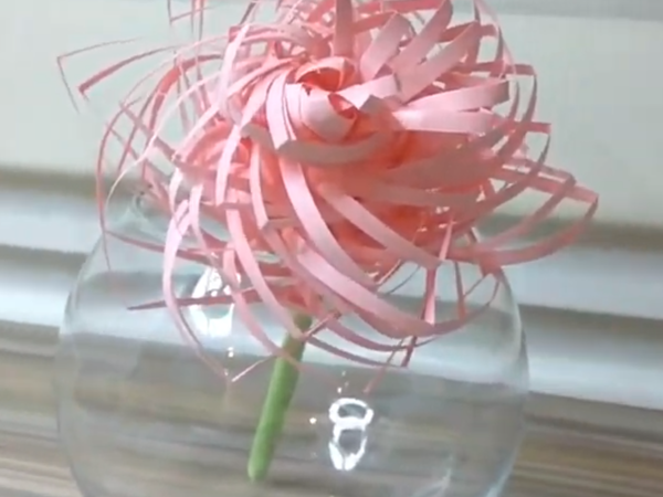 Video Tutorial: Unusual Flower of A4 Paper | Livemaster - handmade