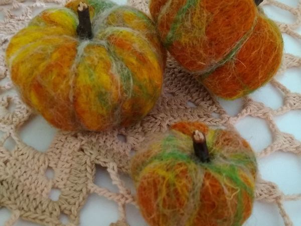 Валяем тыкву для куклы | Ярмарка Мастеров - ручная работа, handmade Валяем тыкву для куклы | Ярмарка Мастеров - ручная работа, handmade