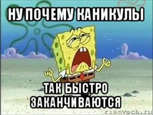 Картинки с надписью каникулы закончились