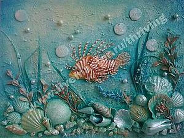 Подводный мир - поделка на морскую тему (рисунок пластилином) | МОРЕ творческих идей для детей